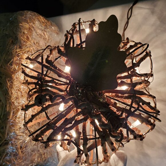 Lighted Grapevine Pumpkin – Autumn, Fall Harvest Décor - Picture 3 of 10